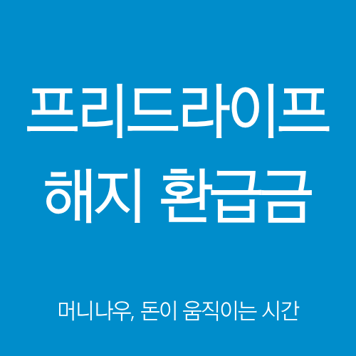 프리드라이프 해지