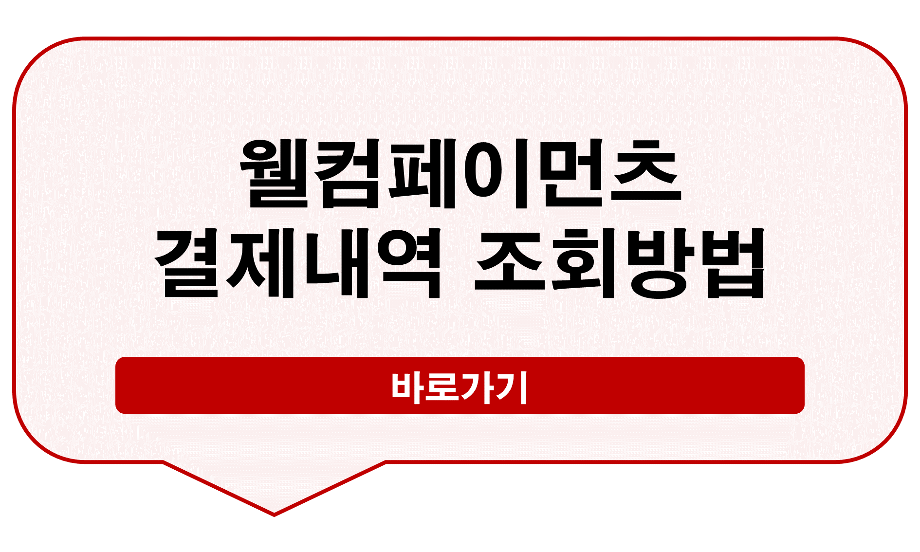 웰컴페이먼츠 결제내역