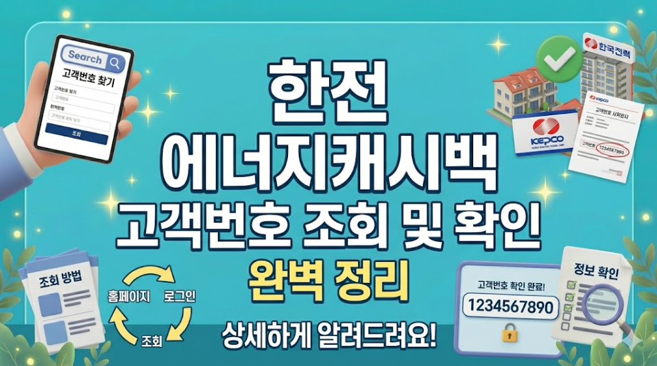 에너지캐시백 고객번호