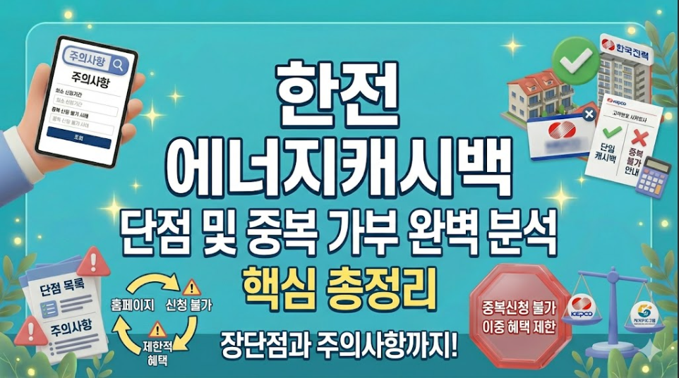 에너지 캐시백 단점