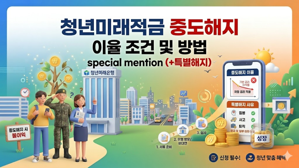 청년미래적금 중도해지