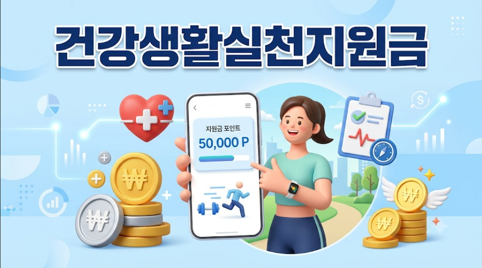 건강생활실천지원금 예방형 전국 50개 시범지역 포인트 사용처 및 신청 가이드