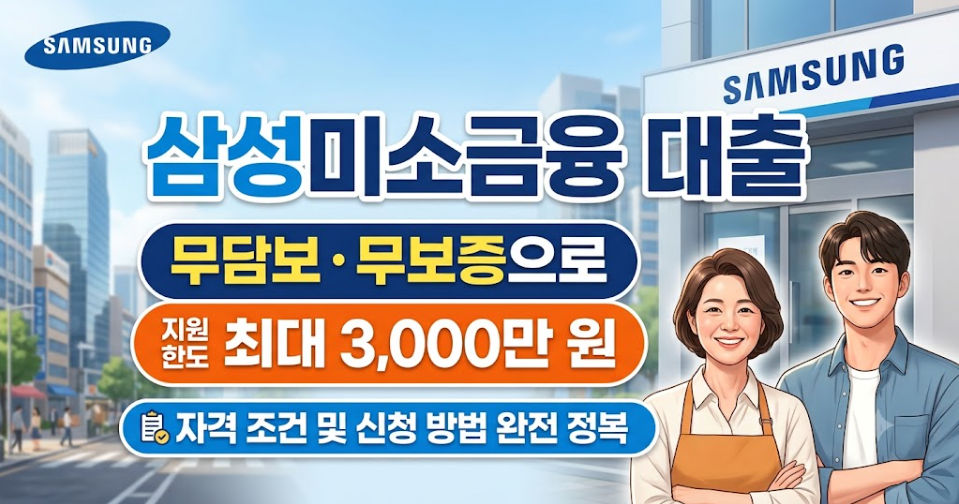 삼성미소금융재단 대출